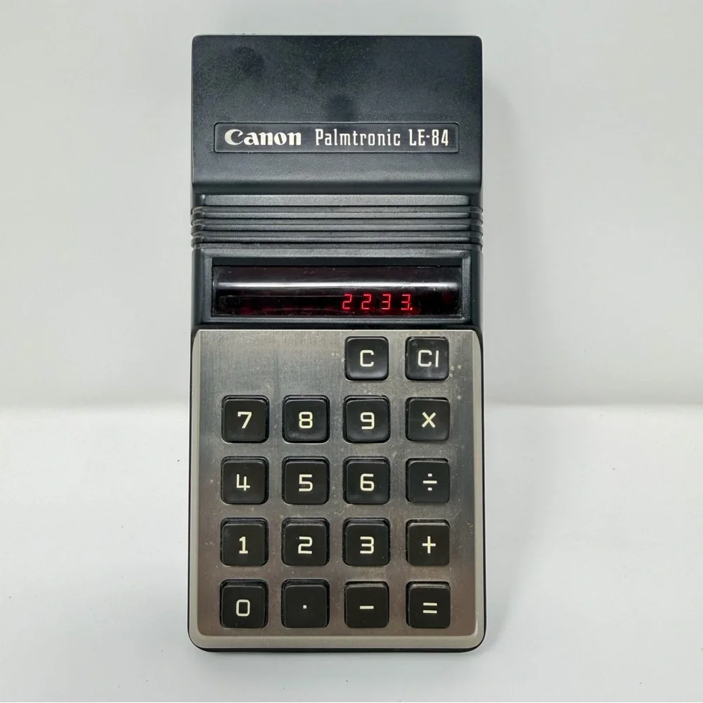 1970s Canon LE-84 Palmtronic Calculator‎ Red LED - Working with flaws